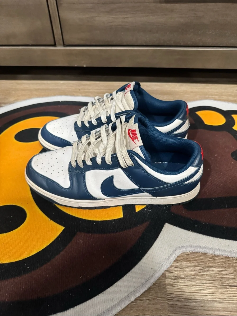 Nike Dunk Low Valerian Blue/White Low Top Lace Up Sneakers Size 10.5